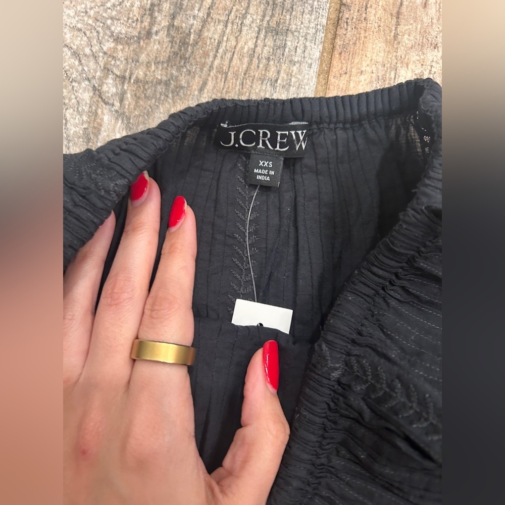 NWT J Crew Embroidered Side Tie Mini Skirt - Picture 6 of 11